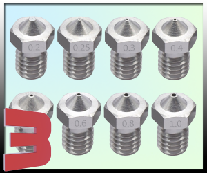 Nozzle V5/V6 Stainless Steel E3D compatible