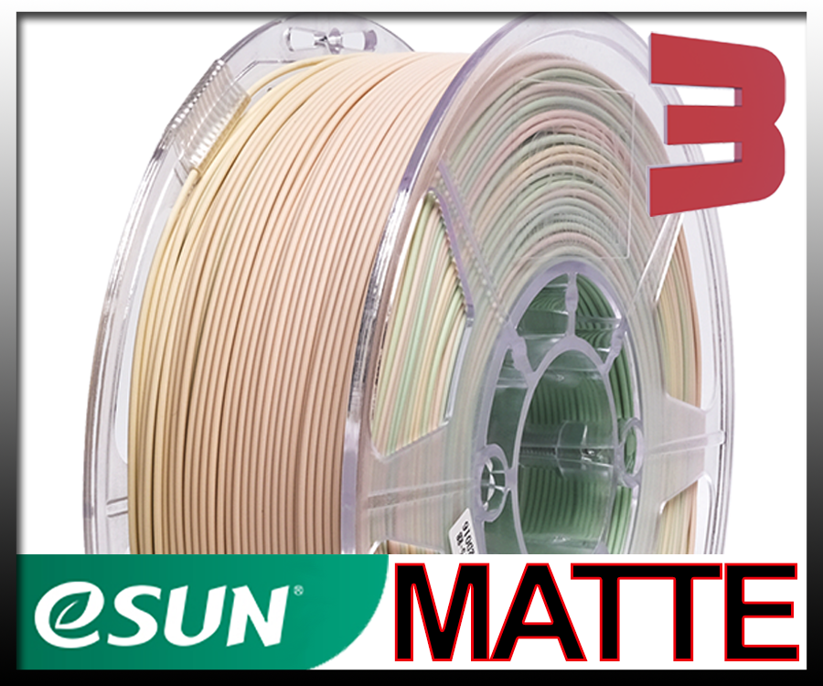 Matte PLA Filament Rainbow eSUN 3D Printing PLA Matte Filament