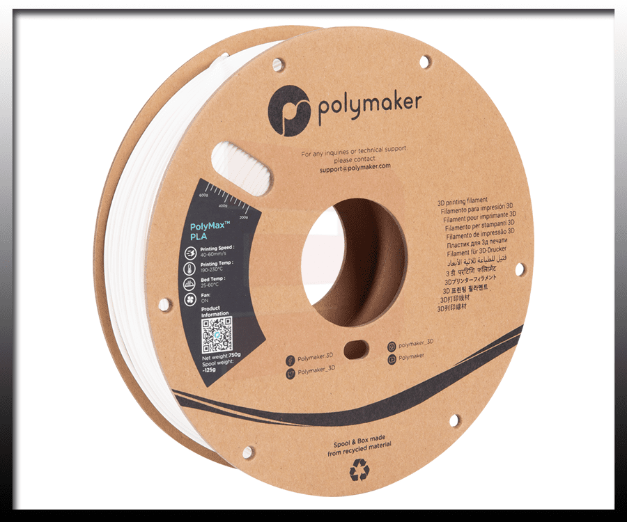 PolyMaker PolyMax PLA Red - 2.85mm (0.75kg)