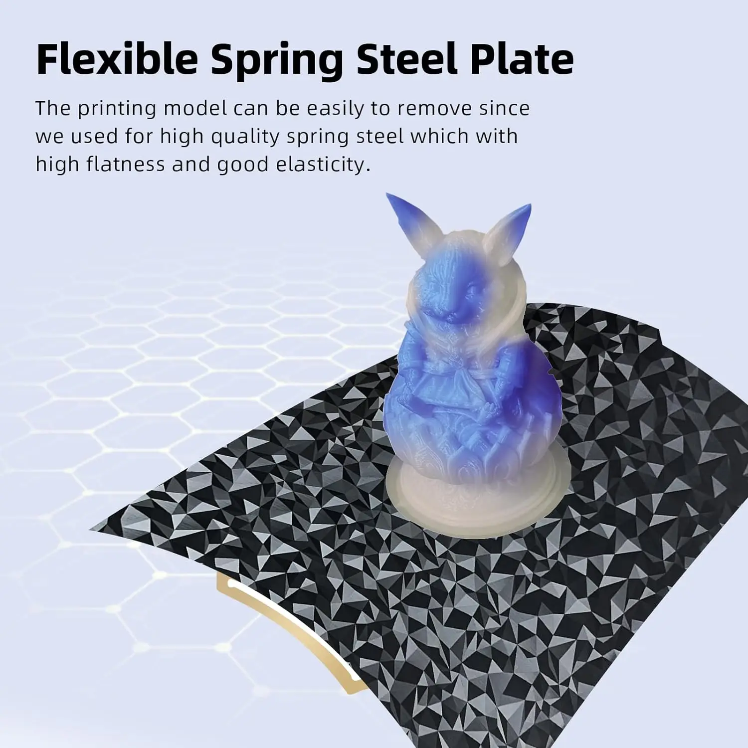 Double Sided PEO Plate Magnetic Spring Steel Sheet PET Carbon Fiber for Bambulab P1P P1S