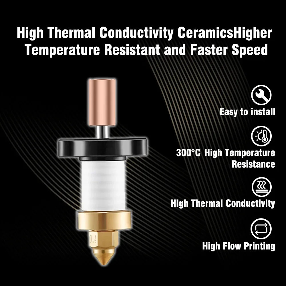 Creality 3D K1 / K1 Max Upgrade Ceramic Heating Block Kit