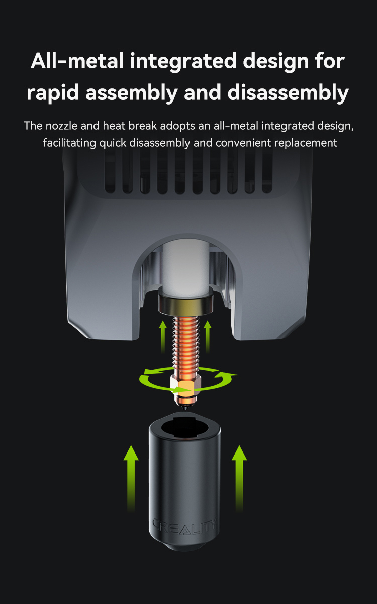 K2 Plus Unicorn Quick-Swap Nozzle for Creality