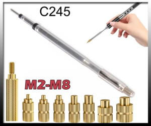 C245 Soldering Iron Tips For Heat Insert Nut M2-M8