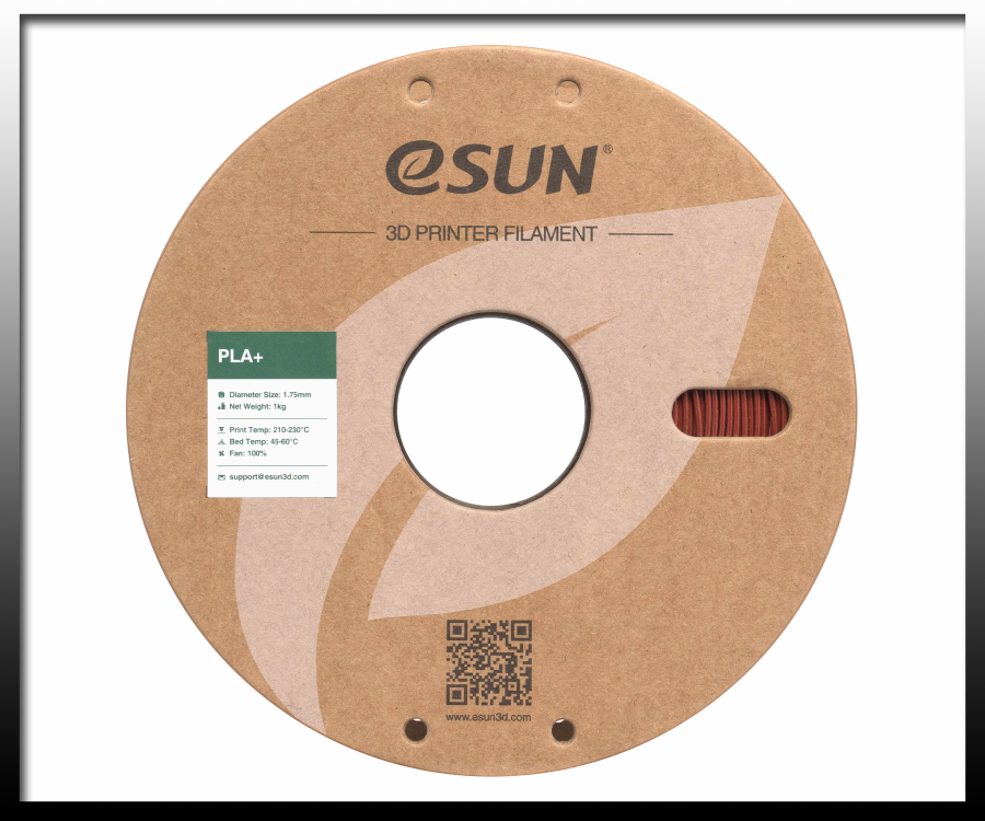 砖红色-BRICK RED 1 eSun Brick Red PLA+ 1.75mm