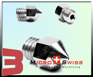 Micro Swiss Plated Wear Resistant Nozzle for MK8