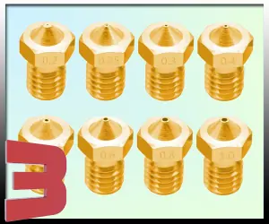 Nozzle V5/V6 Brass E3D compatible