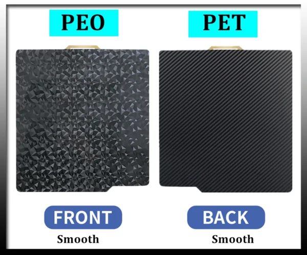 Double Sided PEO Plate Magnetic Spring Steel Sheet PET Carbon Fiber for Bambulab P1P P1S