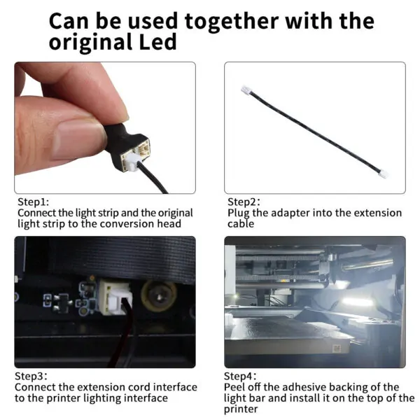 FYSETC Upgrade Bambulab X1 P1P LED Light Strip