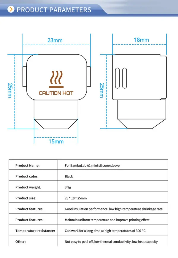 Bambu Lab A1 Silicone Sock