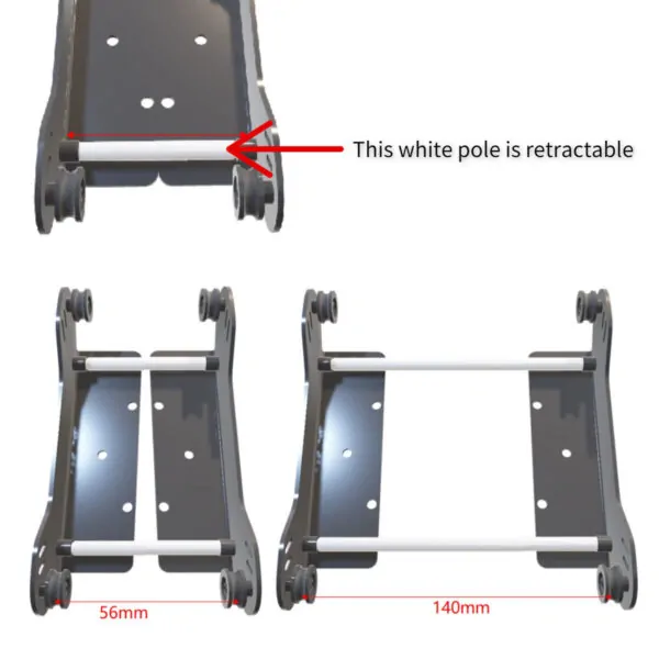 The adjustable Sunlu spool holder can be used in various setups. It can be mounted on the printer's chassis or simply placed next to the 3D printer on the working space. The Sunlu spool holder is compact and light, which further enhances its appeal as an FDM 3D printing accessory even for small offices or workshops.